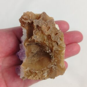 Alternative view of Amethyst Chalcedony Cluster