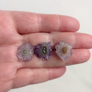 Amethyst Stalactite Polished Slice