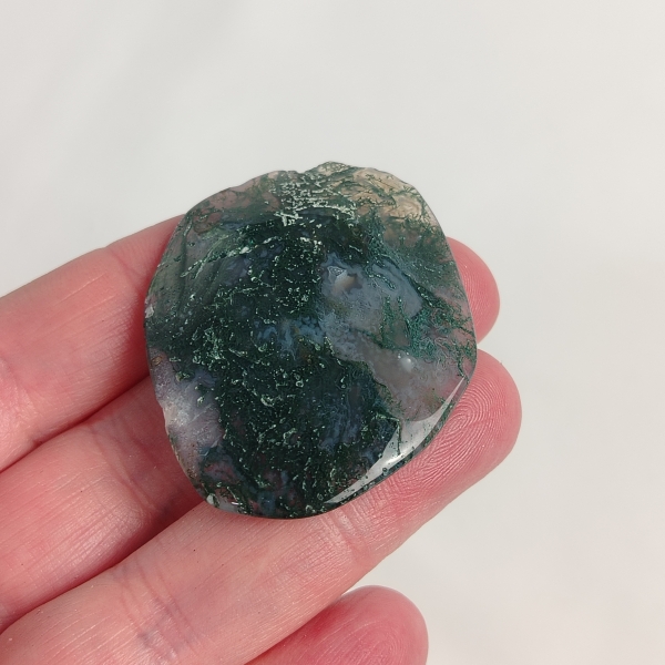 Green Moss Agate Polished Slice - Image 2