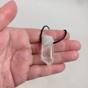 Quartz Striations Natural Point Necklace